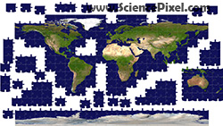 Globus Puzzle / globe jigsaw puzzle